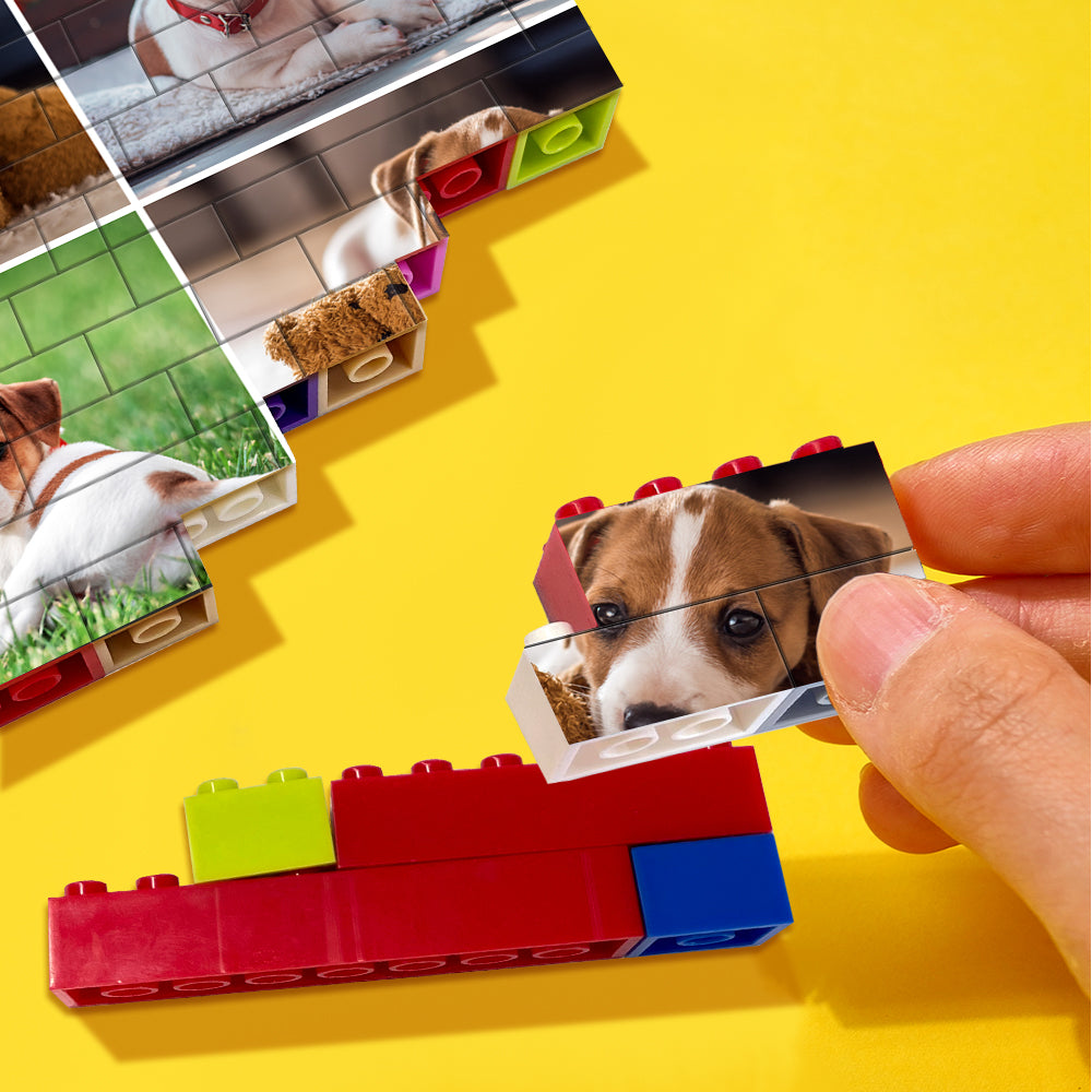 Waterproof PVC surface and wipe‑clean finish on personalised photo block — moisture‑proof construction with long‑lasting UV single‑sided printing