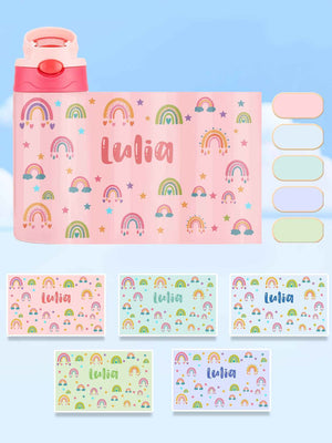 Custom Name Rainbow Stainless Steel Water Cup Children's Day Gift for Kids