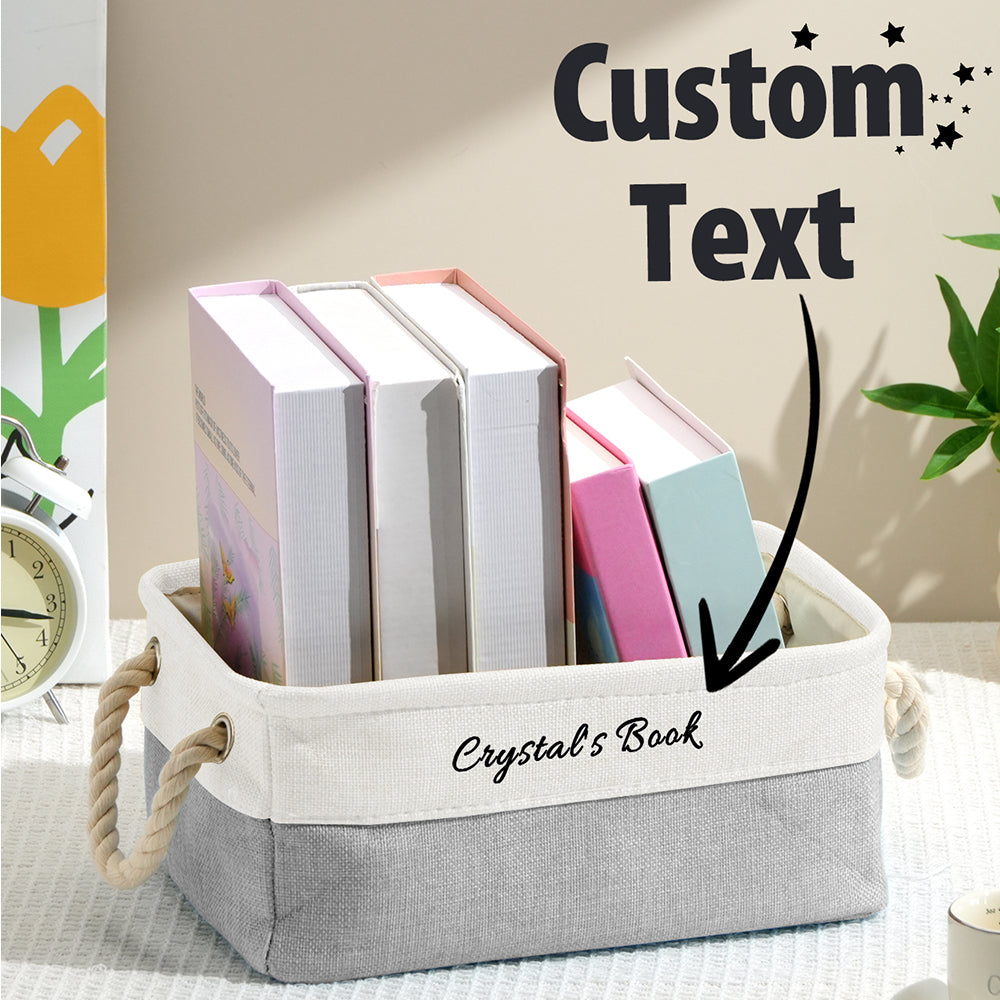 Secondary angle of the Personalised Book Organiser showing compact foldable design and storage potential.