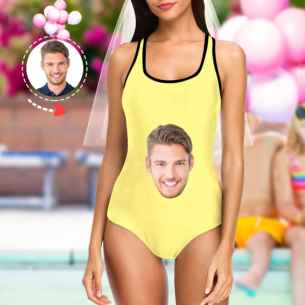 Close-up of heat-transfer custom photo print and 83% nylon 17% spandex fabric – vivid colours and durable finish on personalised swimwear