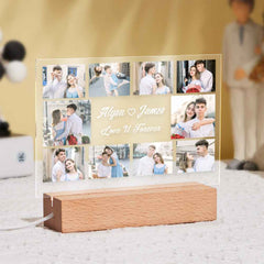 Custom Commemorative Collage Photo Light Personalized Gift For Her