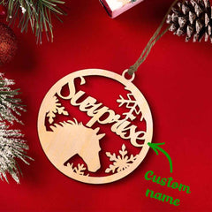 Customized Christmas Tree Ornament Hanging Decoration with Horse