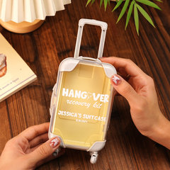 Personalized Suitcase Design Hangover Recovery Kit with Name for Bachelorette Party Bridal Shower