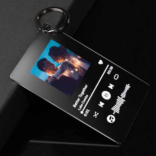 Custom Photo Scannable Music Code Music Plaque Gifts For Her/Him