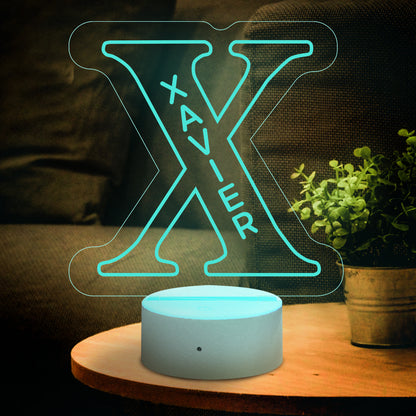 Personalised Letter LED Night Light - Custom Name Lamp for Bedroom & Home Decor