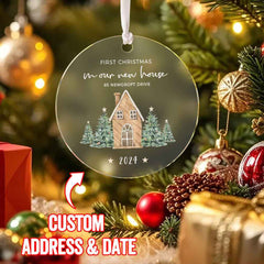 Personalised New Home Ornament First Home Christmas Ornament for Housewarming Gift