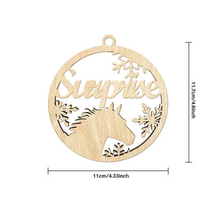 Customized Christmas Tree Ornament Hanging Decoration with Horse