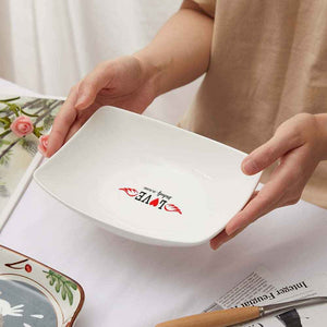 Custom Name Platters LOVE Heart Personalized Engraved Tableware Plate