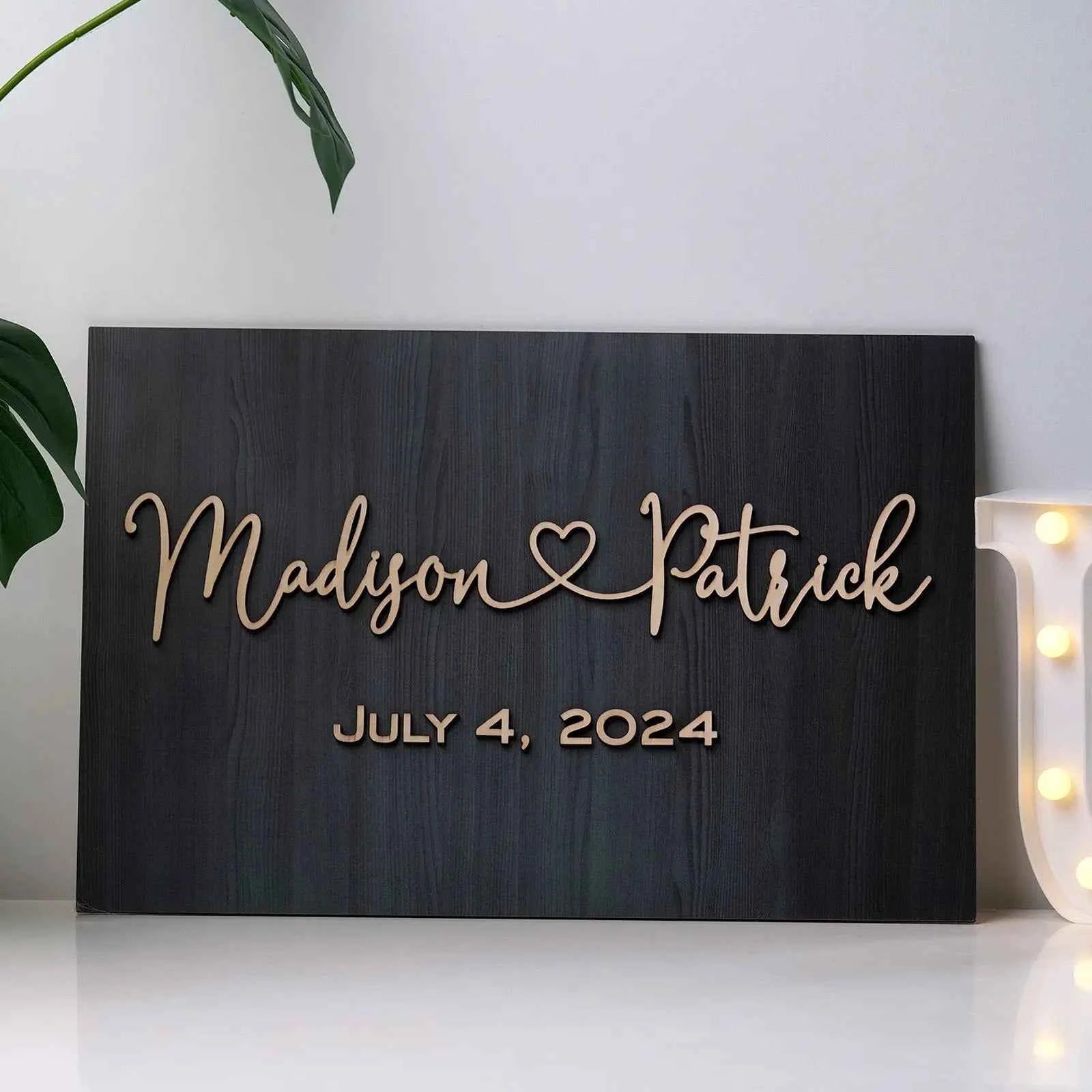 Personalized Wedding Sign Wedding Welcome Sign for Wedding Entrance