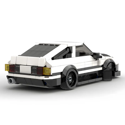 Toyota AE86 Creative Vehicle Racing Car Building Blocks Construction Set with Mini Figures