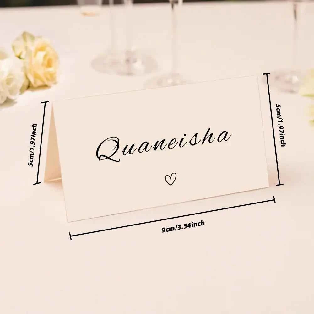 Personalized Wedding Place Names Wedding Table Place Name Cards Minimal Wedding Table Decor