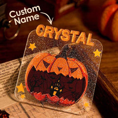 Custom Halloween Fridge Magnet with Name Refrigerator Magnet Home Decoration for Halloween Gift
