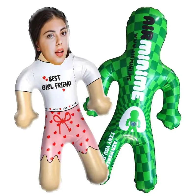 Custom Face & Text Blow Up Dolls Funny Inflatable Balloon Custom Air Doll for Party Favors