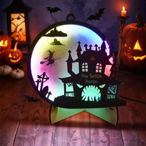 Custom Halloween Light with Name Halloween Home Decor Night Lamp for Halloween Gift