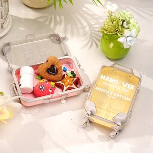 Personalized Suitcase Design Hangover Recovery Kit with Name for Bachelorette Party Bridal Shower