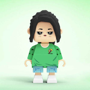 Fully Customizable Cute Giant Minifigs Personalized Full-Body Brick Figure Gift for Her