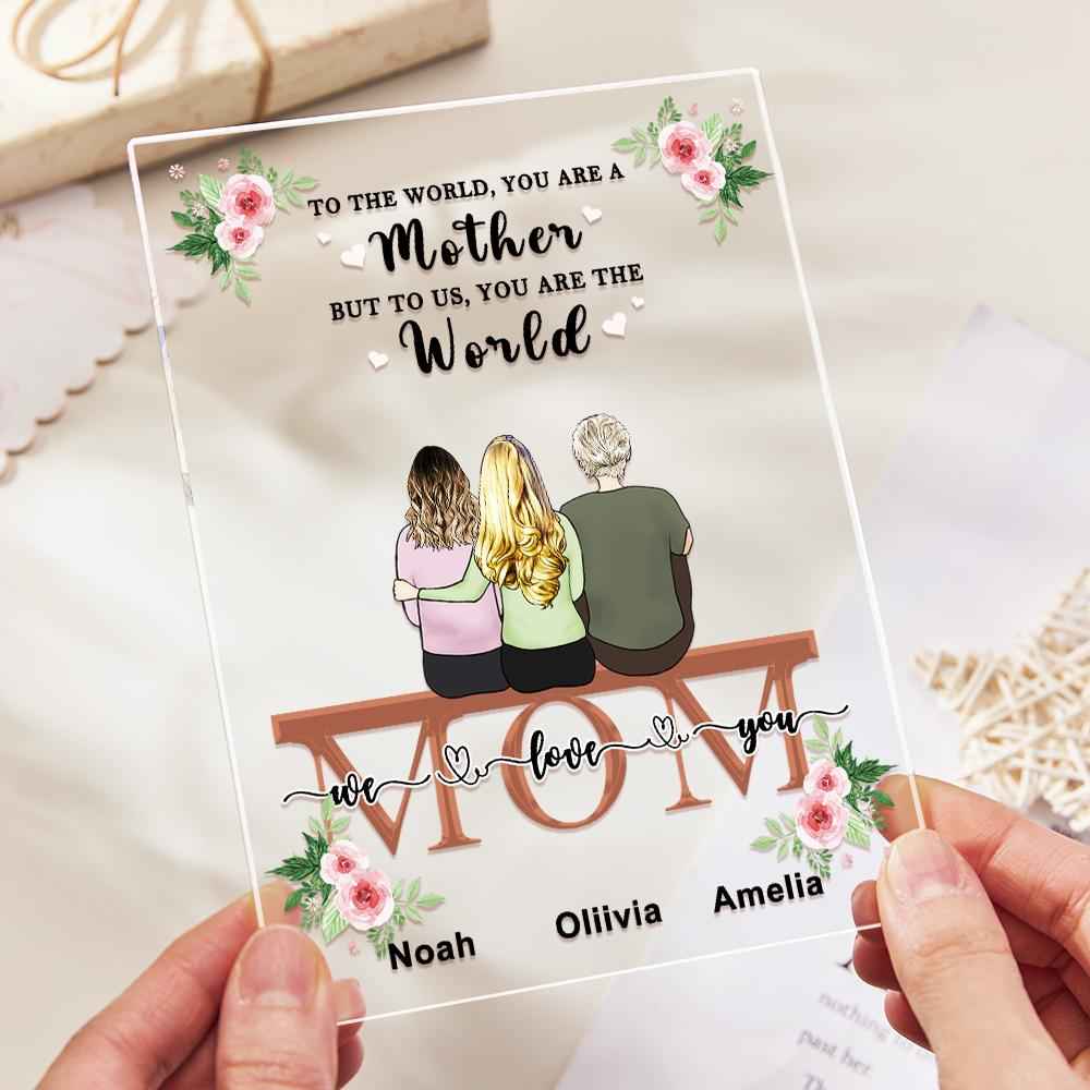 Custom Photo Acrylic Plaque For Mom