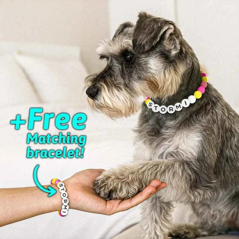 Personalized Pet Name Necklace – Comes with a Free Matching Bracelet