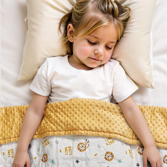 Full view of a personalised cotton baby blanket laid flat, showing embroidered name and generous size for nursery use.