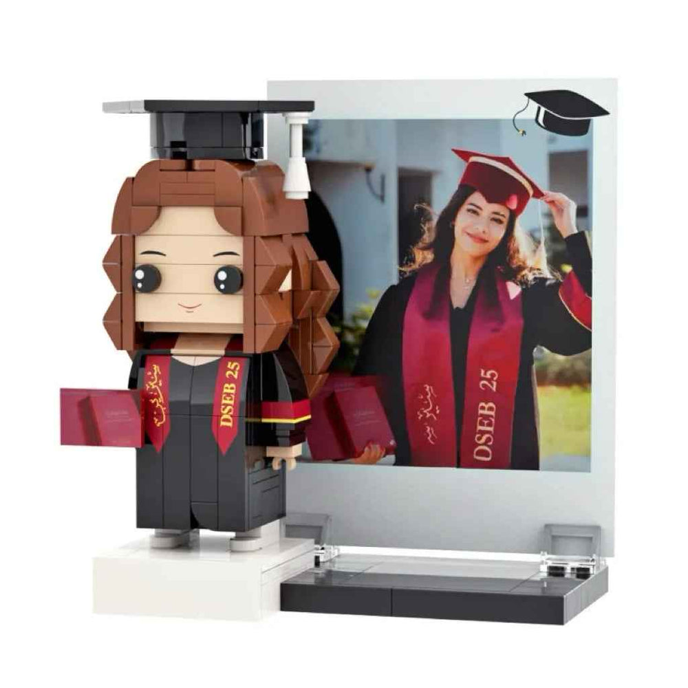 Full Body Customizable 1 Person Brick Figure Custom Photo Brick Figure Graduation Gift