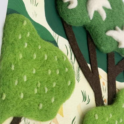 Handcrafted Felt Decorative Painting - Personalised Wall Art for Home Décor