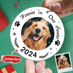 Personalised Pet Memorial Christmas Ornament - Custom Photo Keepsake Gift