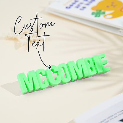 Personalised 3D Printed Text Sign Refrigerator Magnet - Custom Kitchen Decor