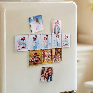 Personalized Photo Fridge Magnetic Acrylic Square Refrigerator Magnet Home Decor