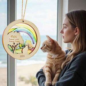 Personalized Rainbow Bridge Pet Ornament Memorial Pet Loss Gift for Pet Lovers