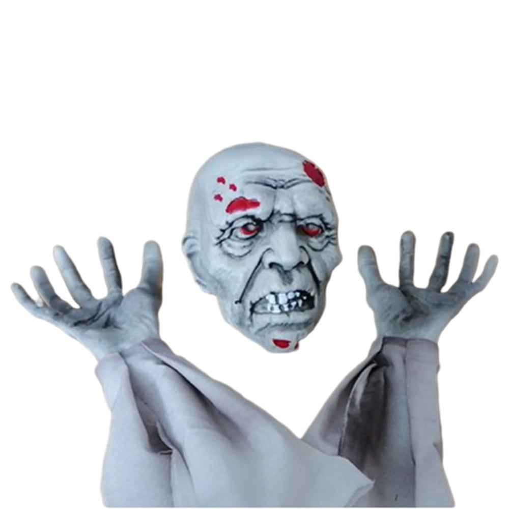 Artificial Skull Head Skeleton Hands Ornament Gift for Halloween Theme Party