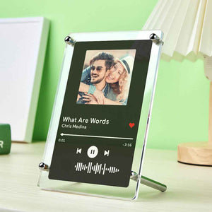 Music Photo Frame Scannable Music Fashion Plaque Home Decor Gift For Mom