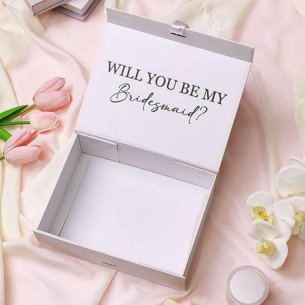 Personalised Bridesmaid Proposal Gift Box - Custom Empty Gift Box for Wedding Party