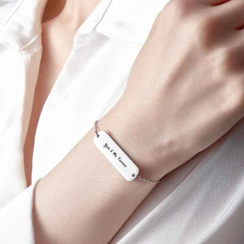 Custom Photo Bracelet Eyes Bracelet Bar Bracelet Gifts for Her