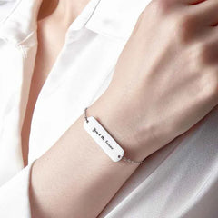 Custom Photo Bracelet Eyes Bracelet Bar Bracelet Gifts for Her