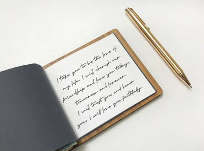 Personalised Wooden Wedding Guest Book with Custom Engraving
