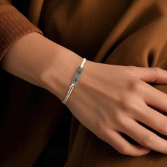 Custom Engraved Bracelet With Eyes Photo Eyes of Love Bracelet