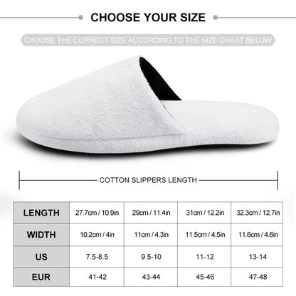 Lifestyle shot of person wearing personalised face slippers – cosy flannel house shoes with non‑slip TPR sole, ideal for relaxed home wear