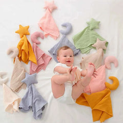 Personalized Soothe Towel Bibs Star Soft Sleeping Towel with Embroidered Name Gift for Baby