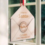 Personalized Christmas List Ornament Santa Letter Christmas Ornament for Christmas Gifts