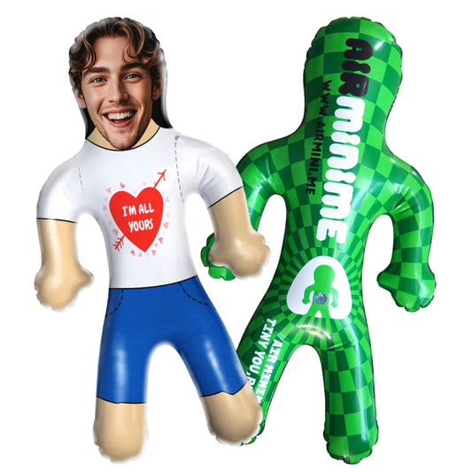 Personalised Blow Up Doll with a custom photo face print in high-quality PVC, the ultimate gag gift for parties.