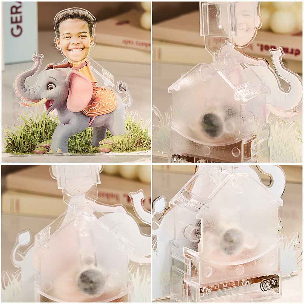 Personalized Face Kids and Animal Shaking Head Standee Gift for Kids