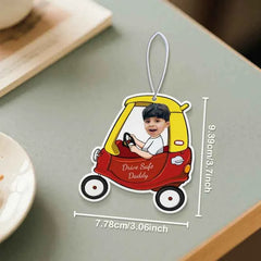 Personalized Drive Safe Car Air Freshener Custom Air Freshener Rearview Mirror Ornament Gifts for Father