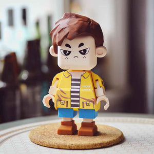 Fully Customizable Cute Giant Minifigs Personalized Full-Body Brick Figure Gift for Him
