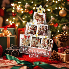 Personalized Photo Christmas Tree Ornament Custom Ornament Christmas Gift for Family