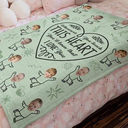 Personalised Photo Blanket for Dad | Custom Face Gift | Dad Blanket UK