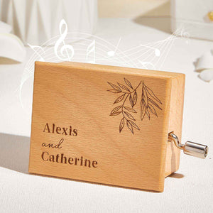 Custom Text Hand-Cranked Paper Strip Music Box – 15-Note Movement with 2 Pre-Printed Melodies (15 Seconds Each)