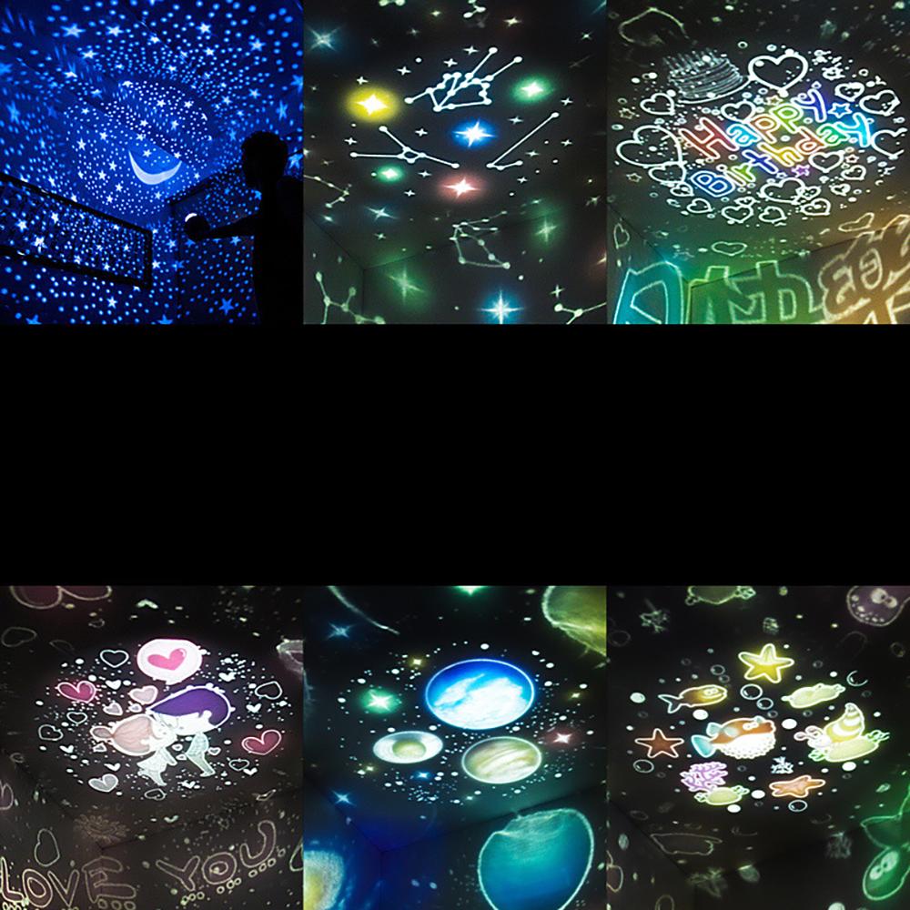 Personalised Lucky Fish LED Rotating Star Projector Night Light | Custom Gift