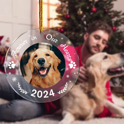 Personalised Pet Memorial Christmas Ornament - Custom Photo Keepsake Gift