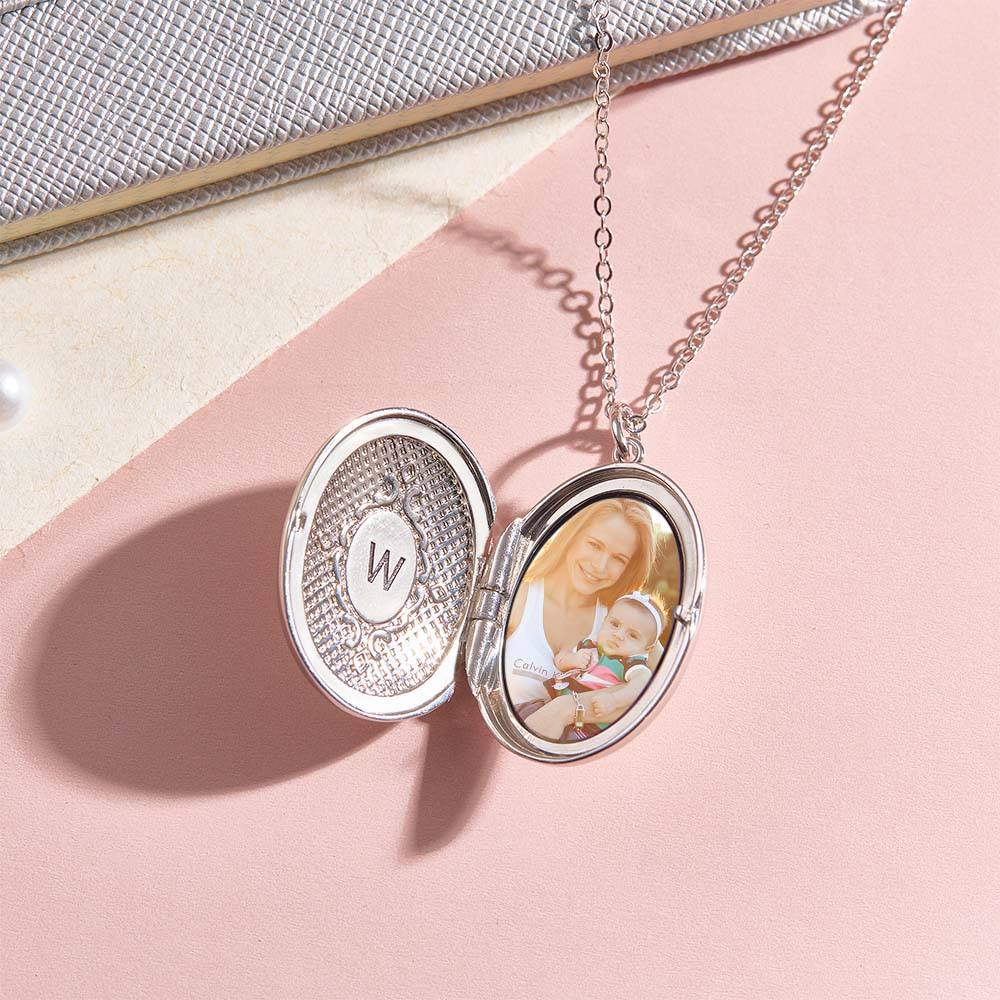 Personalised Birth Flower & Photo Locket Necklace | Unique Jewellery Gift for Her