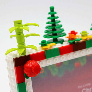 Custom Christmas Building Blocks Photo Frame